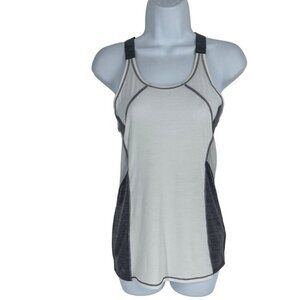 Athleta Womens White Runlight Singlet Workout Tank Top 777929 EUC Size XXS